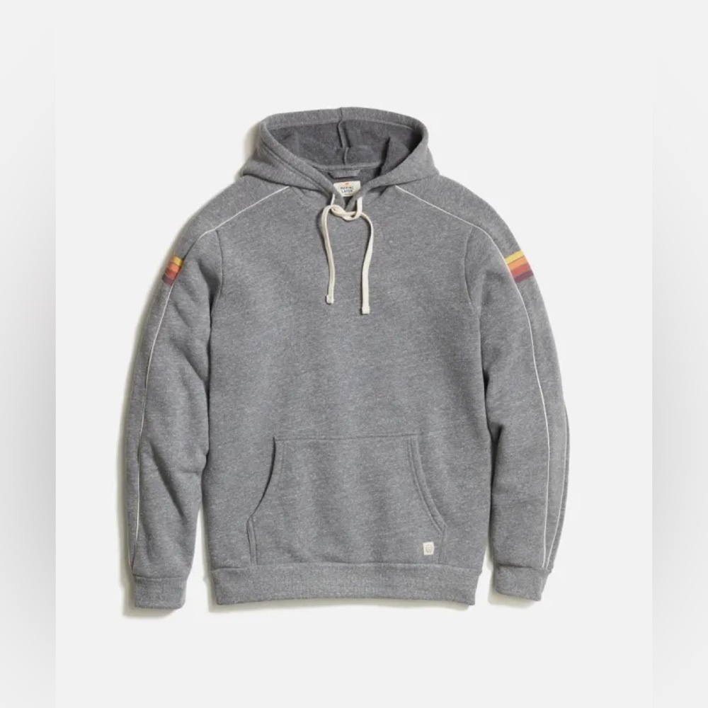 Marine Layer Joshua Varsity Charcoal Sweater